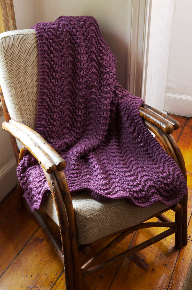 Knit Pattern: Cromwell Court Afghan Pattern