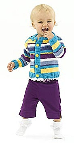 Knit Lucky Stripes Cardigan Pattern (Knit)