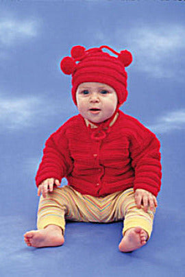 Knit Modern Baby Cardigan and Hat