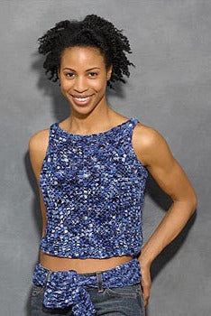 Knit Ribbon Top and Scarf Pattern