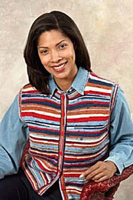 Knit Striped Magic Vest