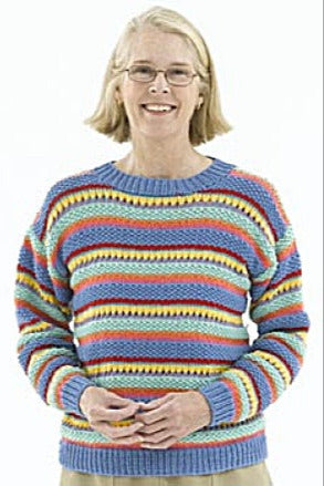 Knit Sunny Stripes Pullover