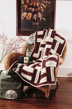Knit Tiles Throw Pattern