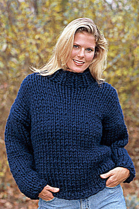 Knitted Double-Strand Turtleneck