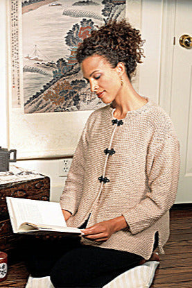 Knitted Mandarin Collar Cardigan