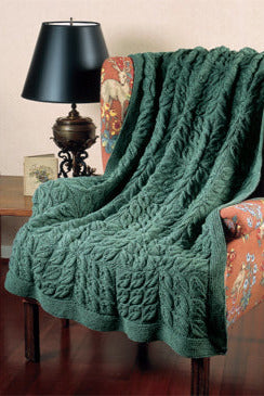 Knitted New Falling Leaves Afghan Pattern (Knit)