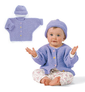 Knitted One Stitch Sweater Set Pattern