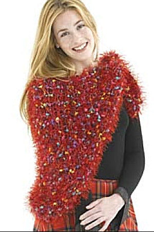Knitted Popcorn Shawl