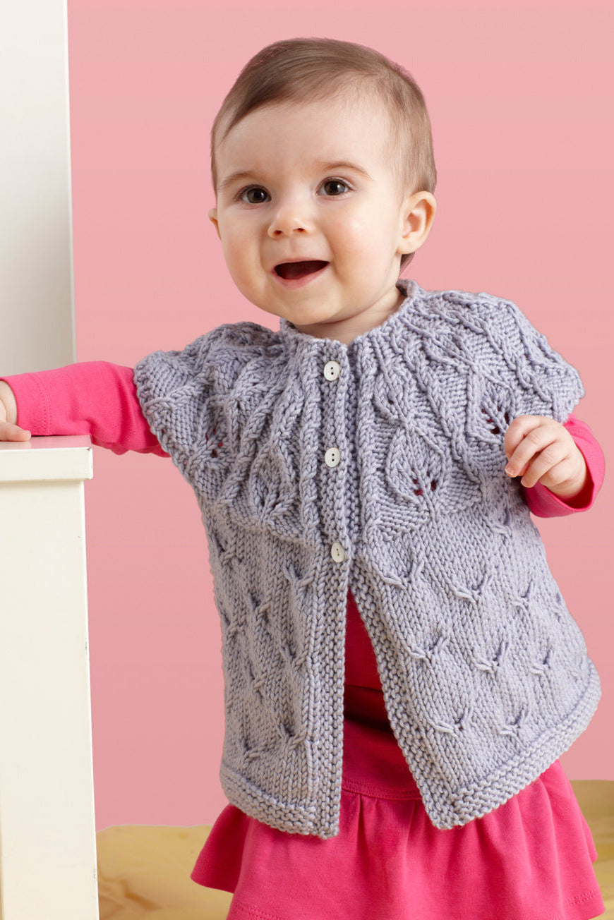 Leaf Yoke Cardigan Pattern (Knit)
