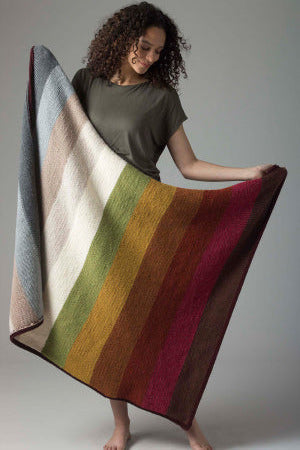 Level 1 Neutral Afghan (Knit)
