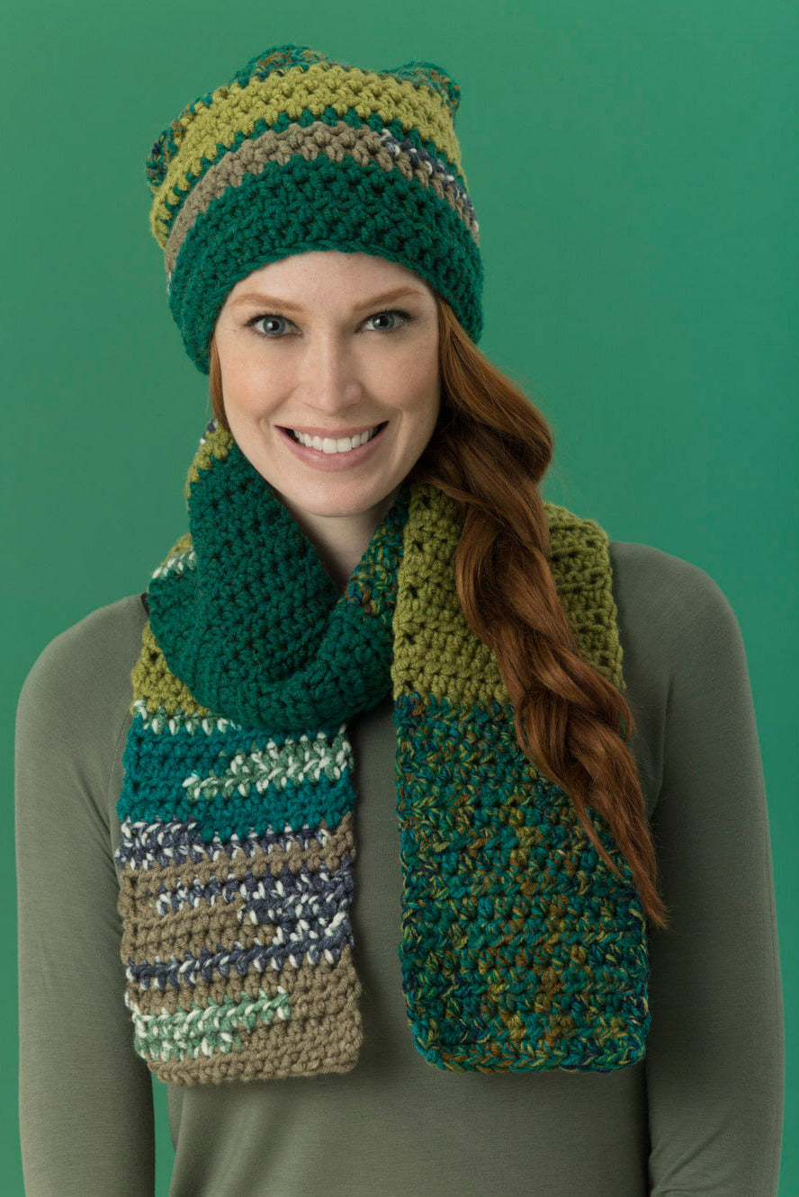 Level 2 - Easy Crochet Scarf & Hat - Version 6