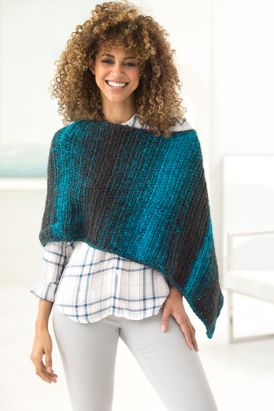 2 Ball Poncho (Crochet) - Version 1