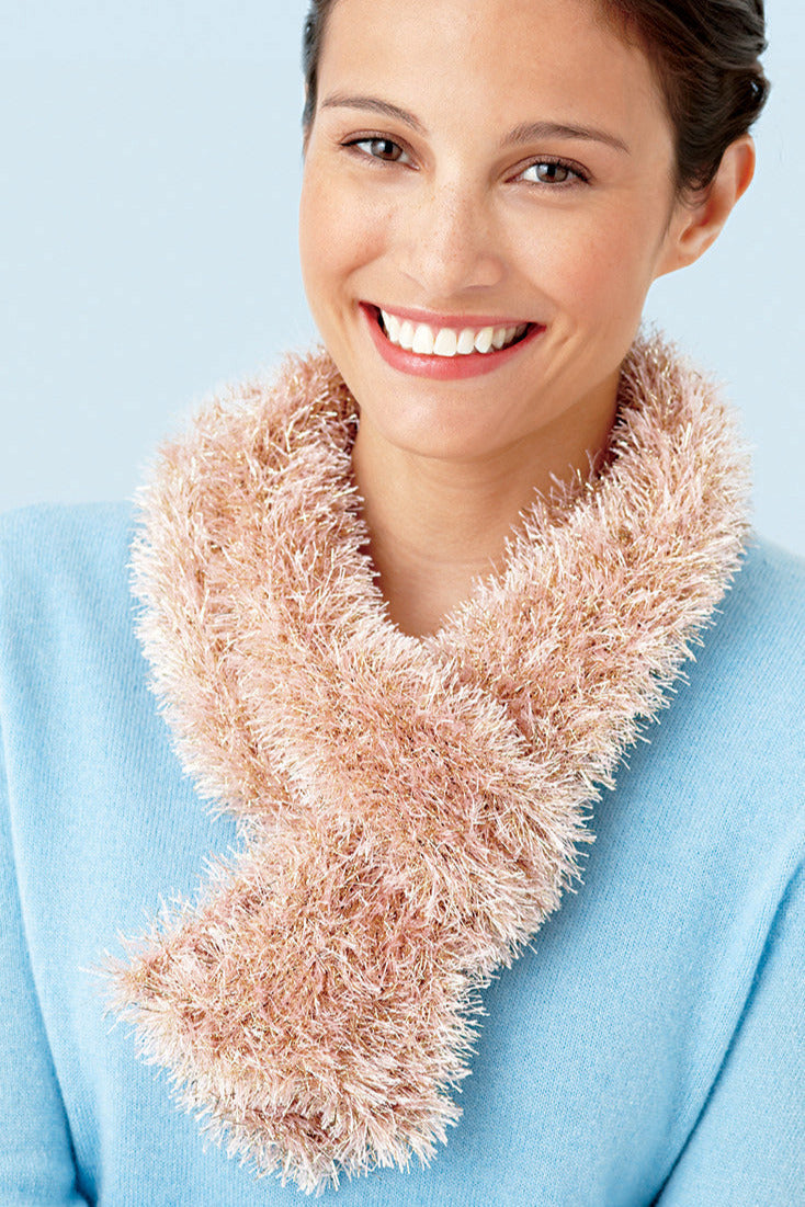 Loom Knit Sparkle Scarf - Version 2