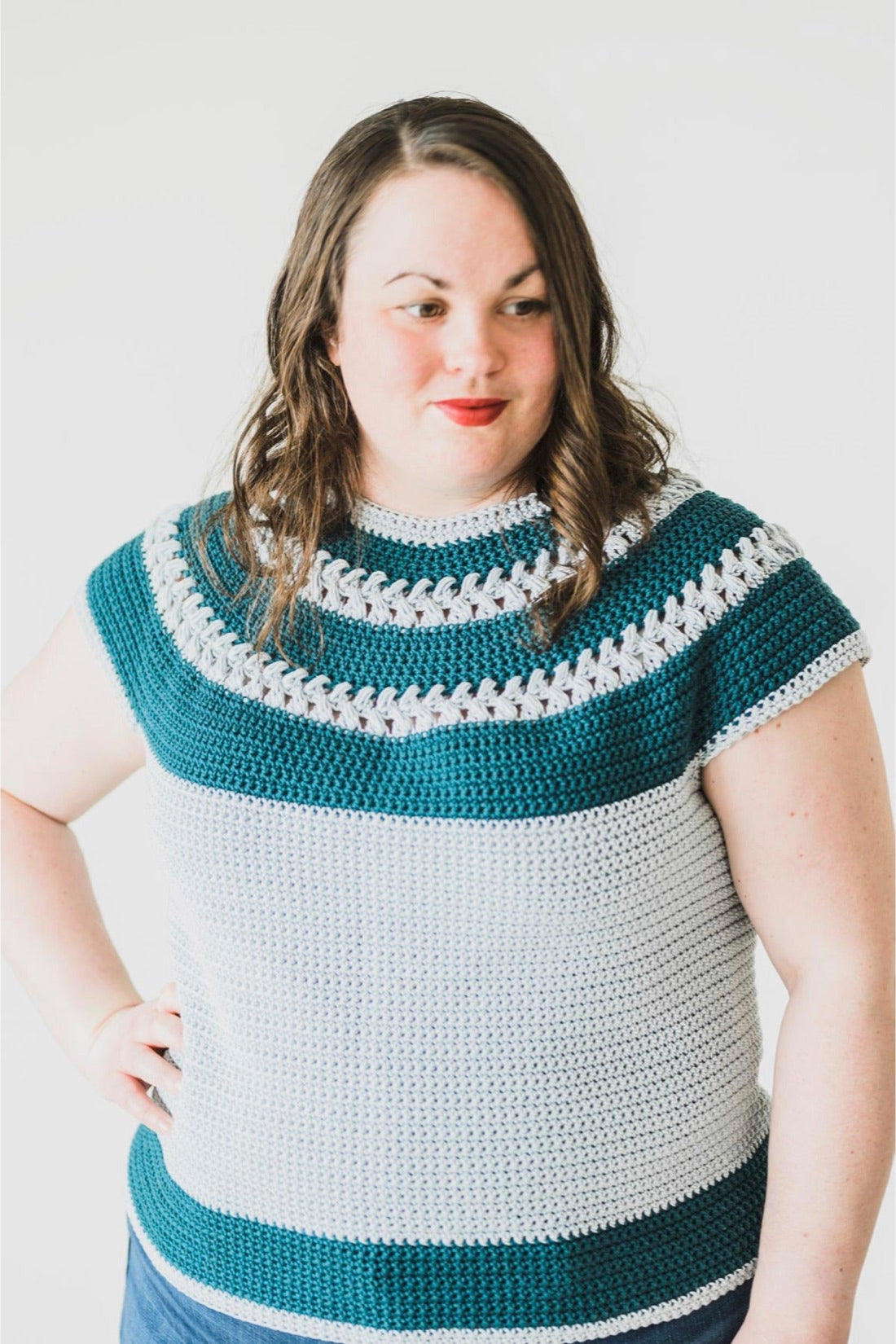 Cheryl Top Down Tee (Crochet)