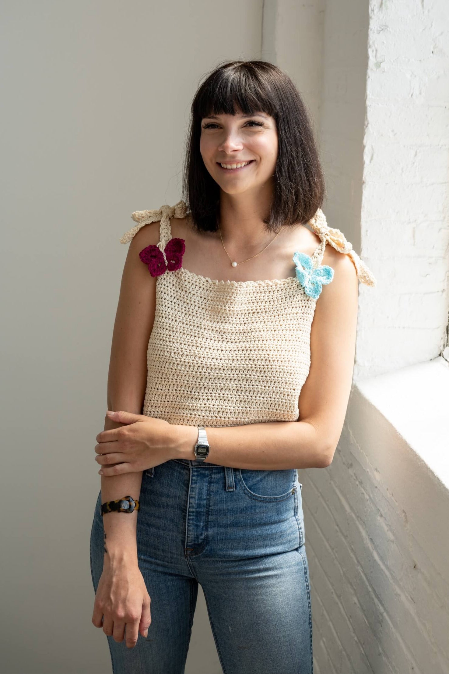 Butterfly Tank Top (Crochet)