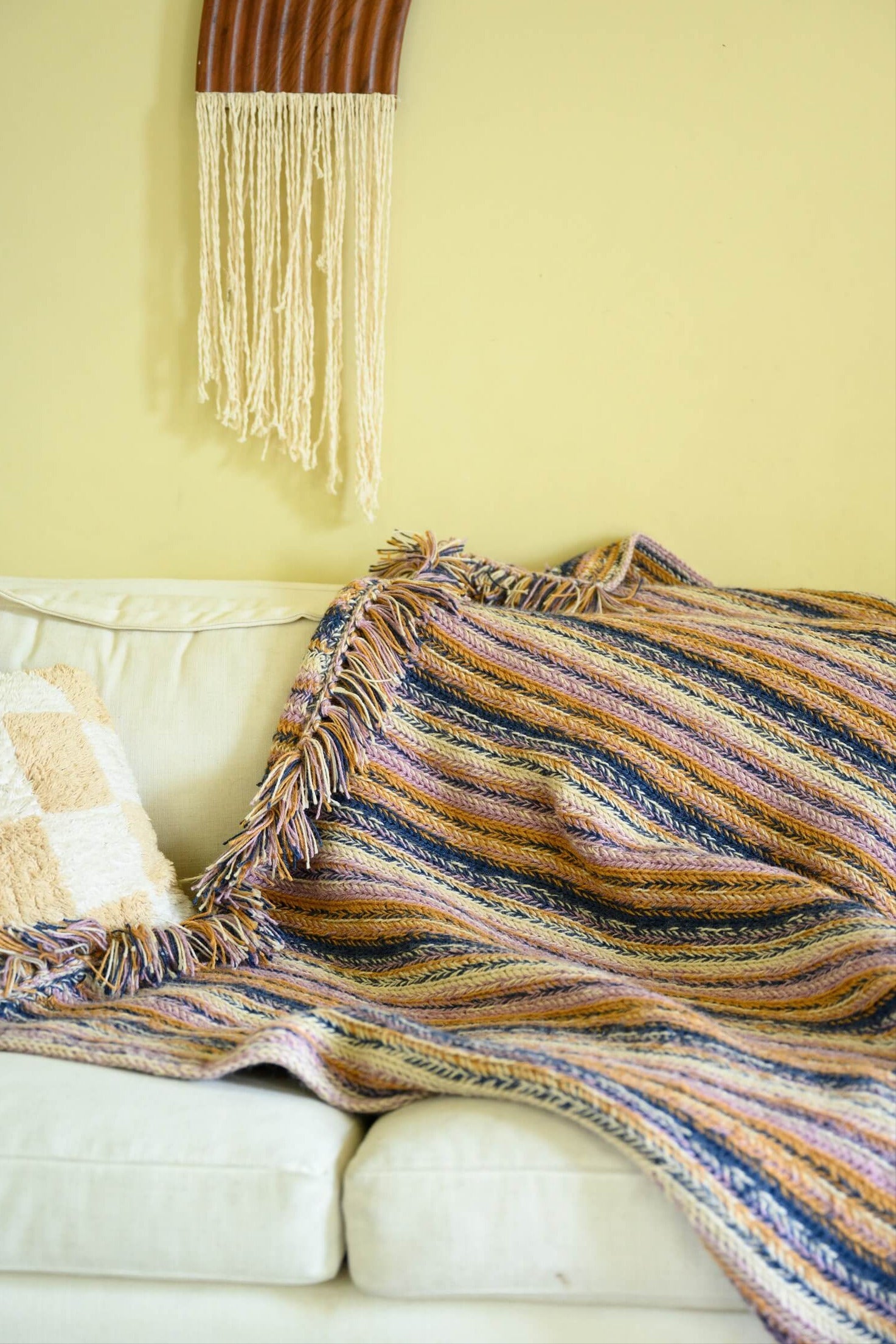 Braided Stripe Blanket (Crochet)