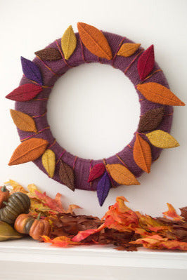 Leaves Of Yarn Wreath (Crafts)