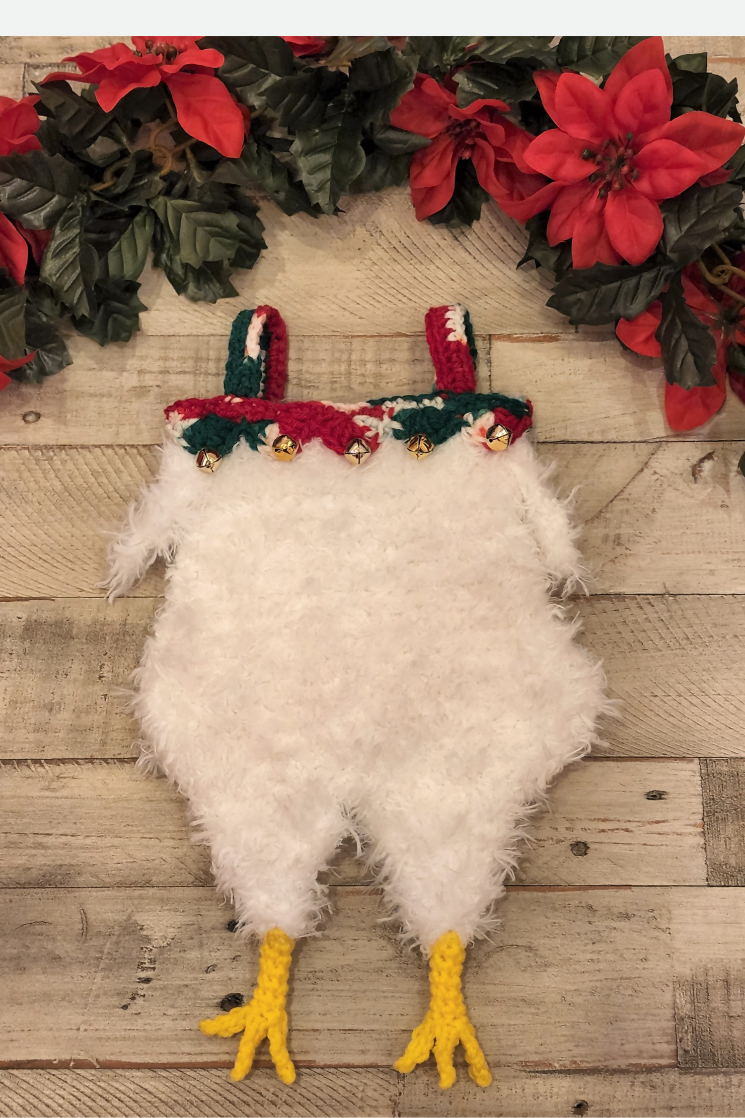 Chicken Christmas Stocking (Crochet)