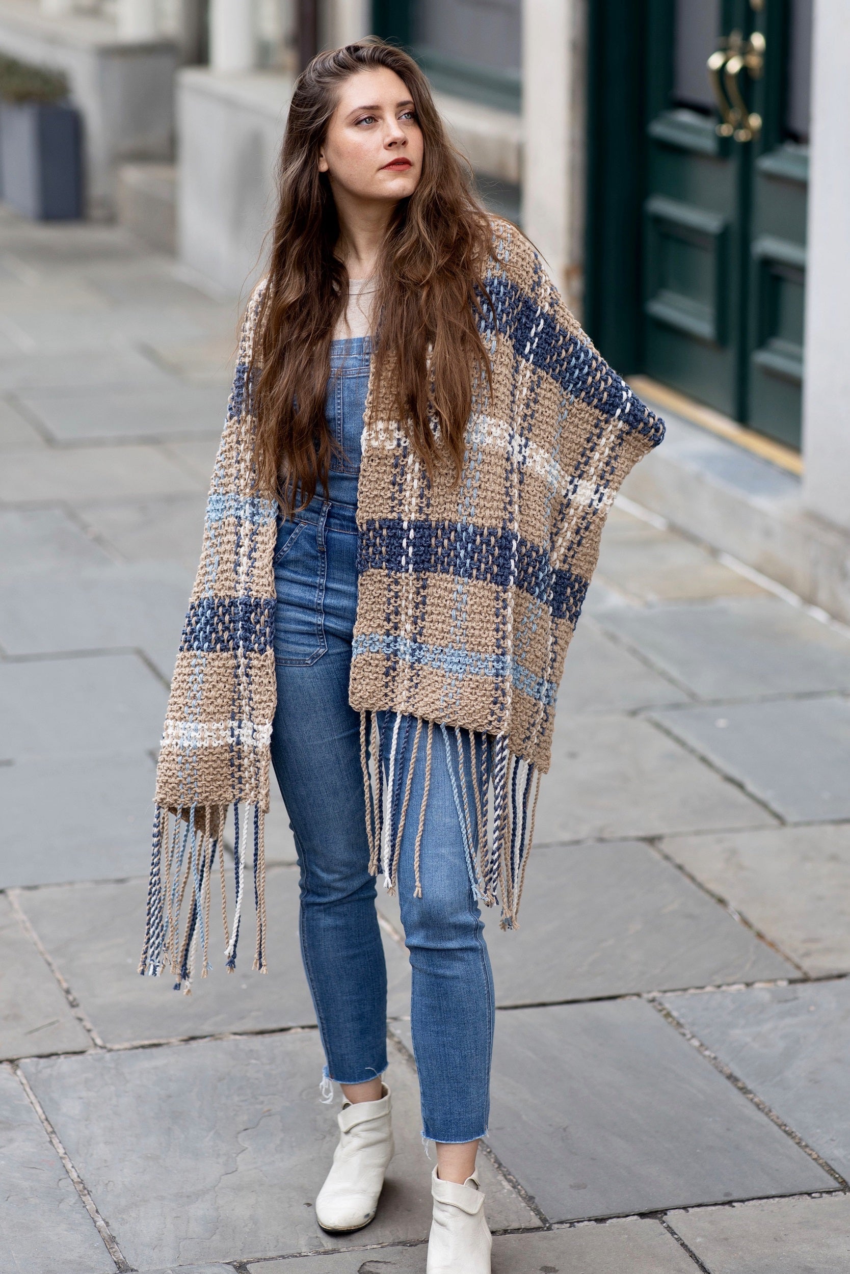 Knit Kit - Waterbury Plaid Blanket Scarf