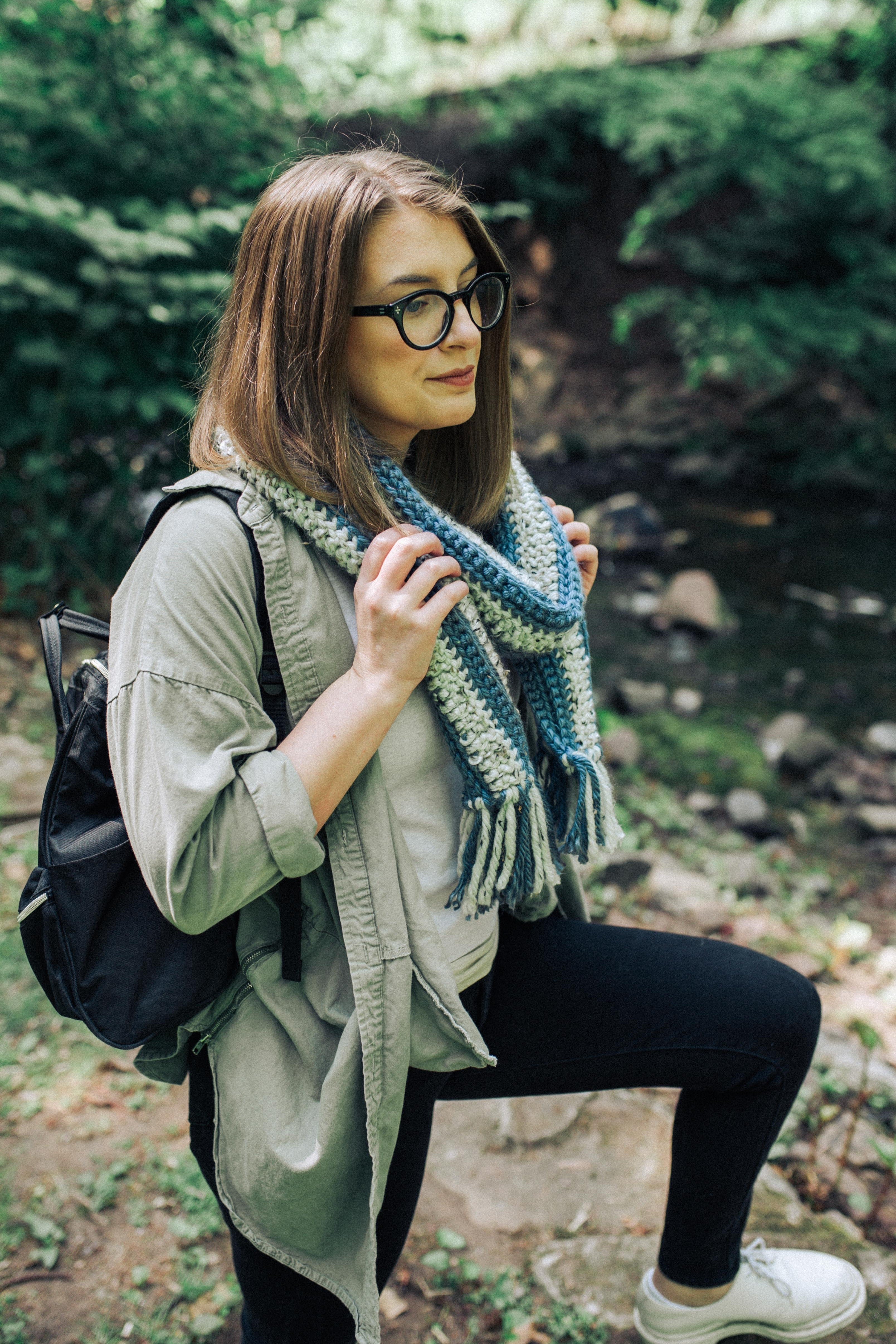 Castal Colorwork Scarf (Crochet)