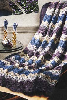 Catch the Wave Afghan Pattern (Knit) - Version 1