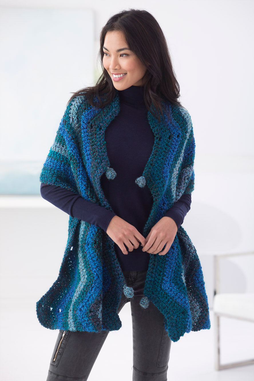 Breezy Blue Shawl (Crochet)
