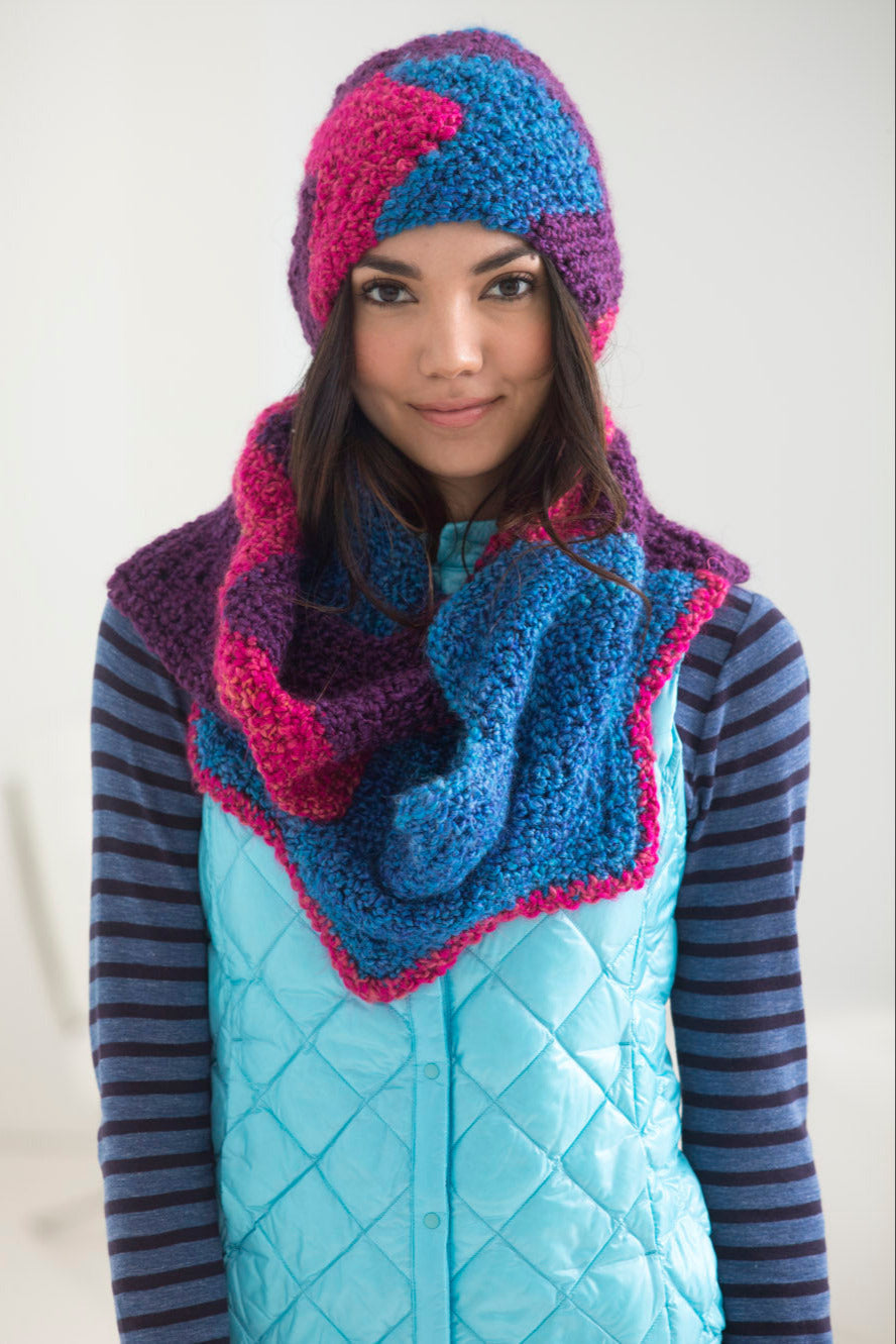 Zigzag Hat and Cowl (Crochet)