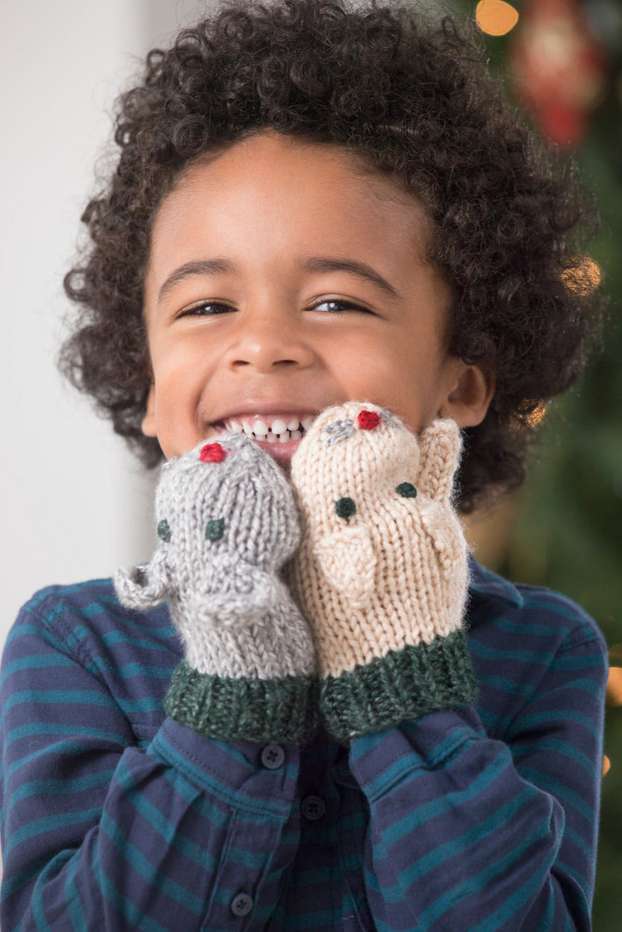 Cat And Mouse Mittens (Knit) - Version 2