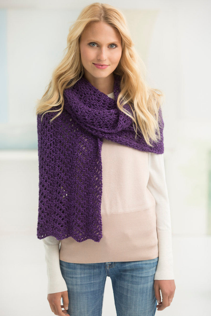 Chevron Lace Shawl (Crochet)