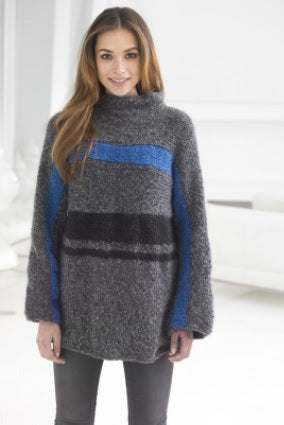 Boxy Striped Pullover (Knit)