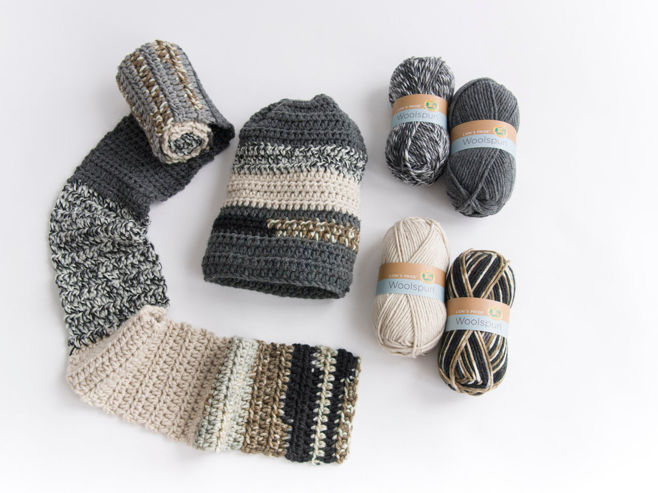 Level 2 - Easy Crochet Scarf & Hat - Version 4