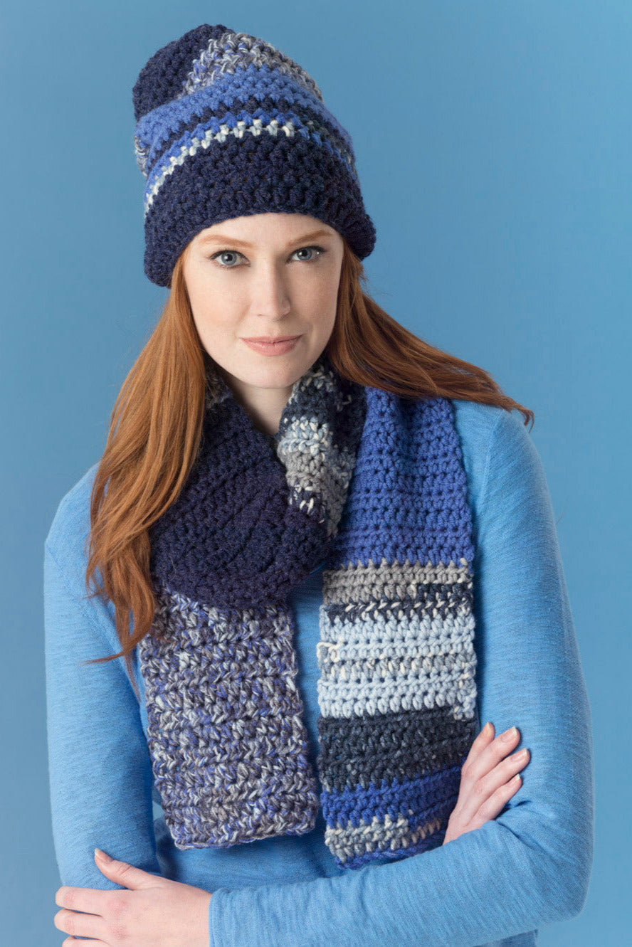 Level 2 - Easy Crochet Scarf & Hat - Version 3