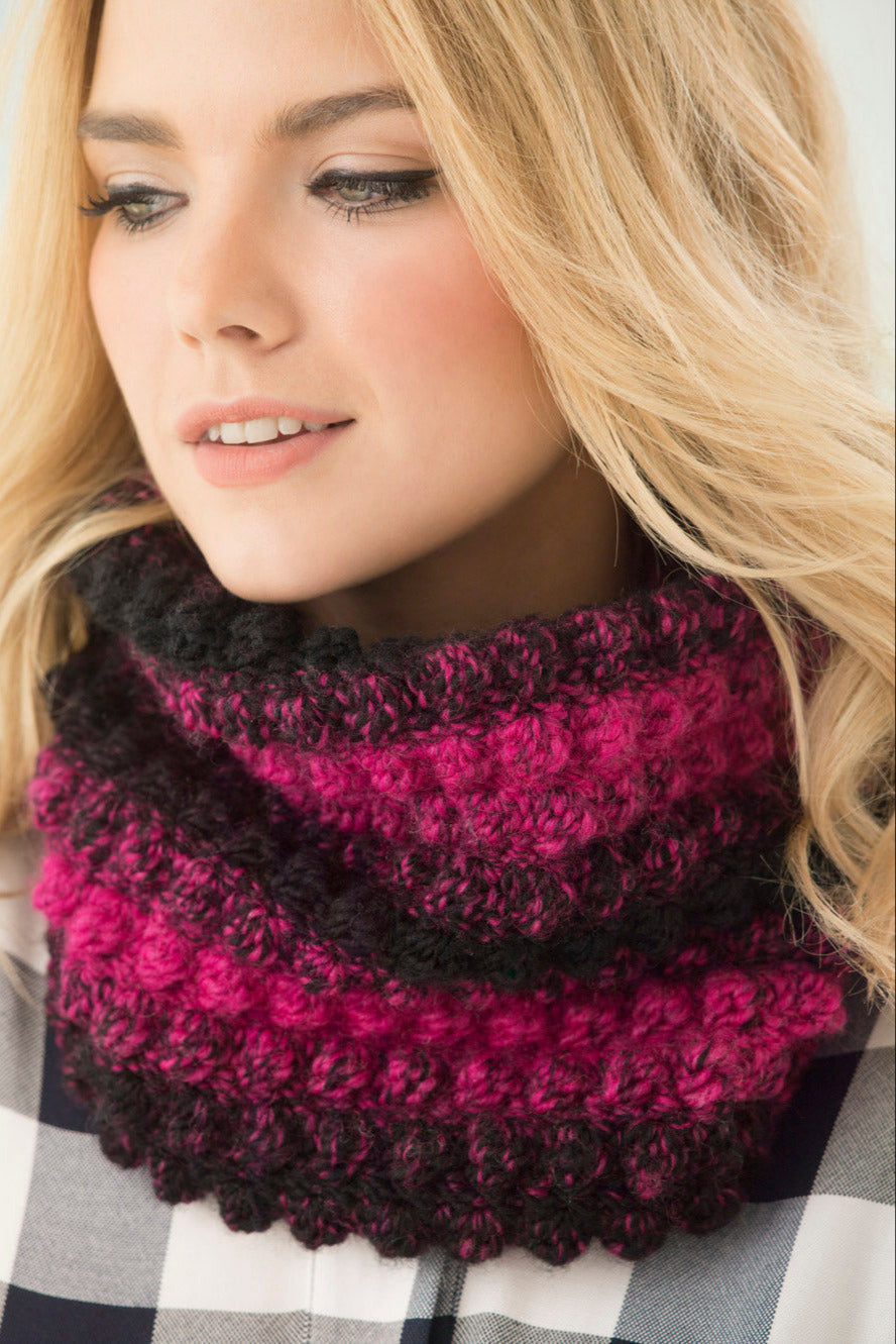 1 Ball Bobble Cowl (Crochet)