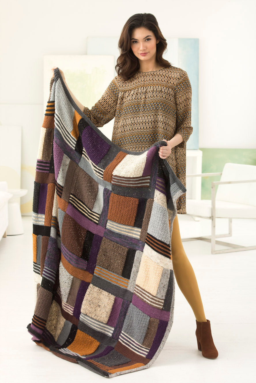 City Grid Afghan (Knit)