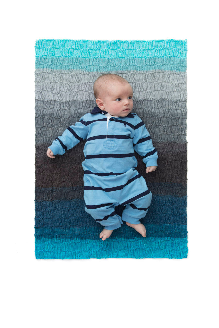 Checkered Baby Blanket (Knit)