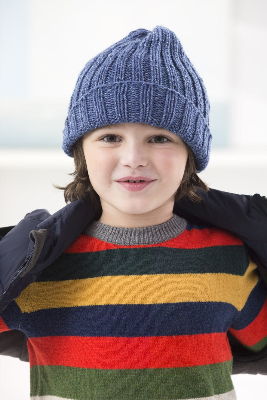Boy Ribbed Hat (Knit)