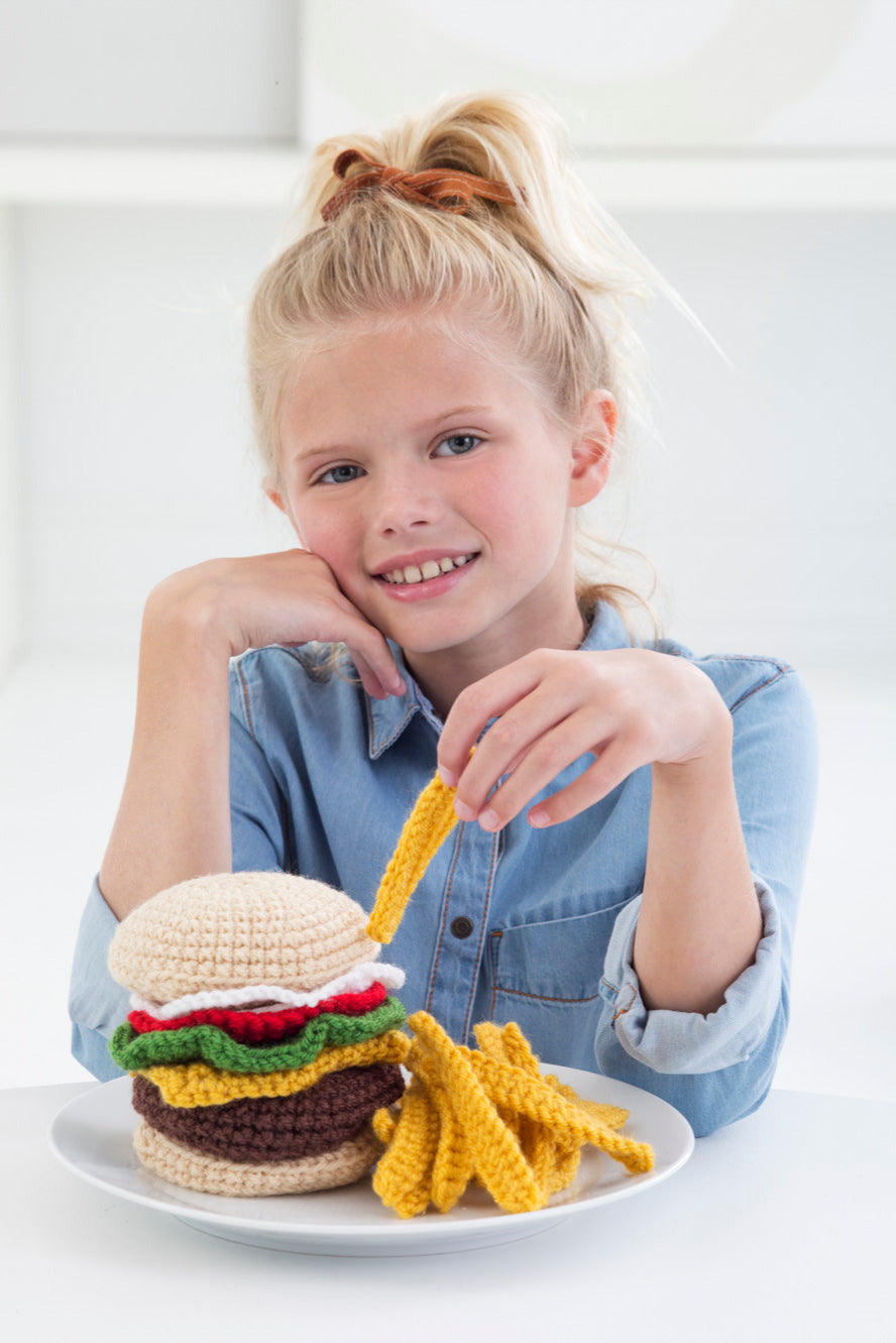 Cheeseburger And Fries (Crochet)