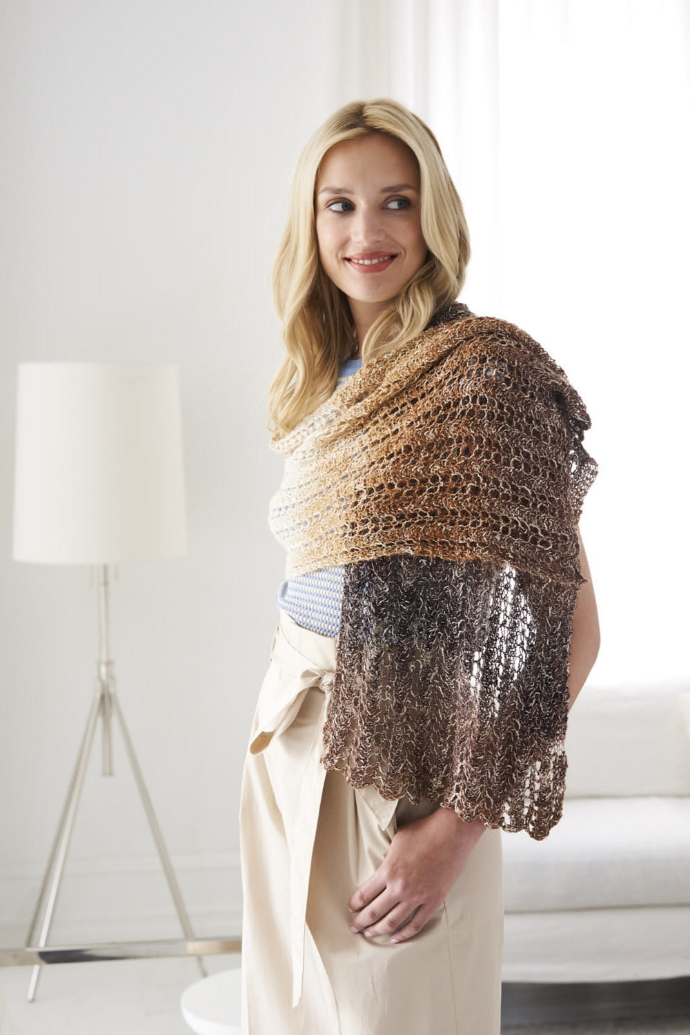 Breath of Glitter Shawl (Knit) - Version 2