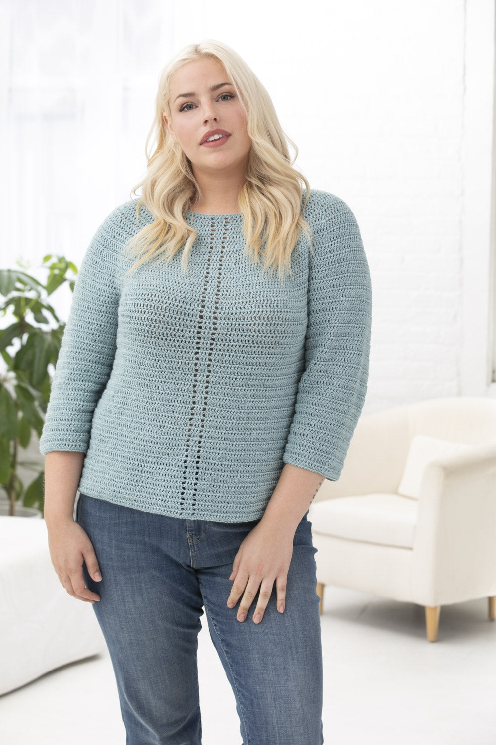 Light And Easy Pullover (Crochet) - Version 3