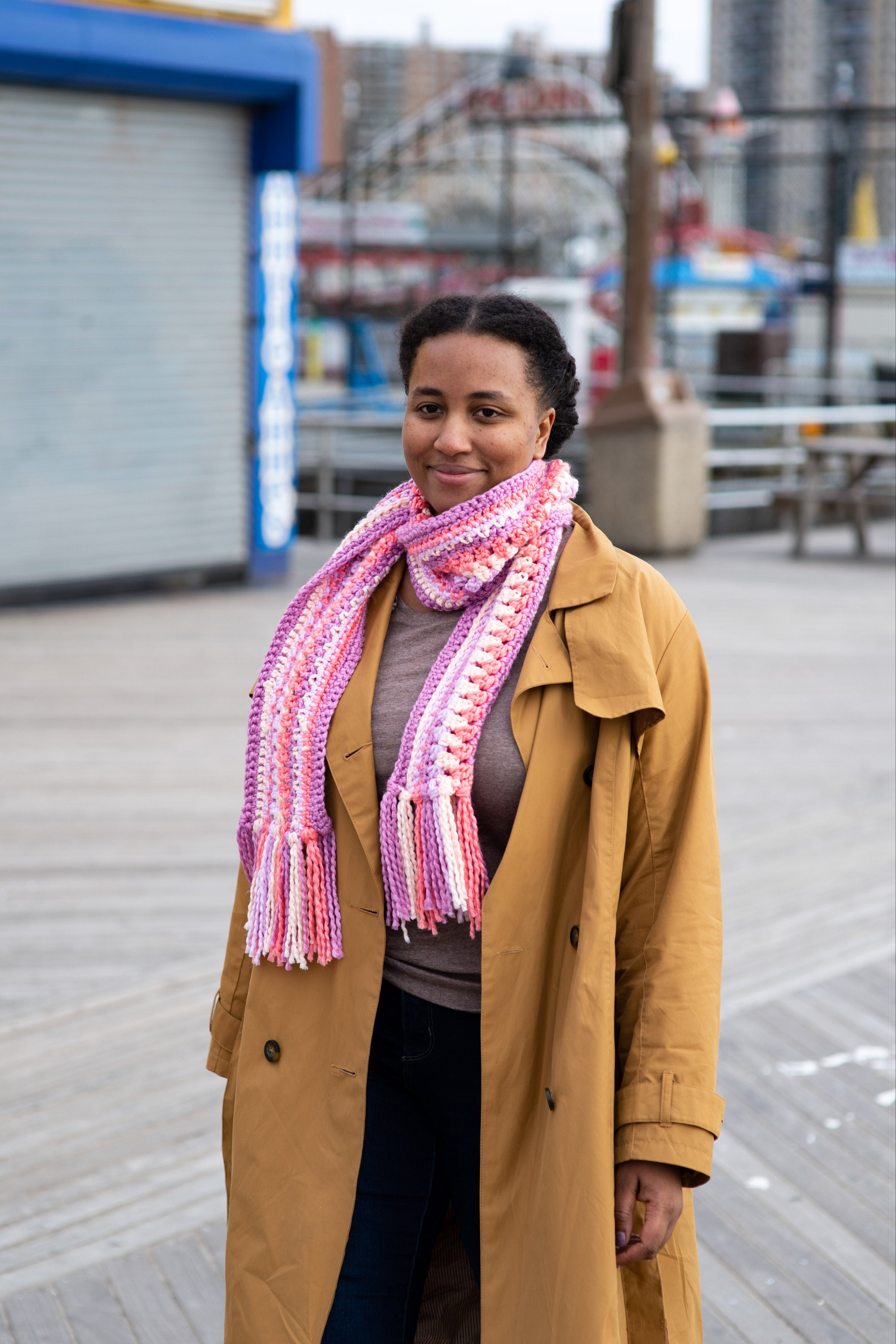 Cluster Crochet Scarf (Crochet)